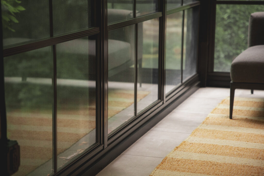 Inside the Turner Home, enclosed with Porch Conversions screen and vinyl windows